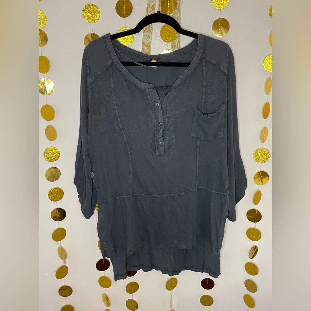 Free people navy blue top